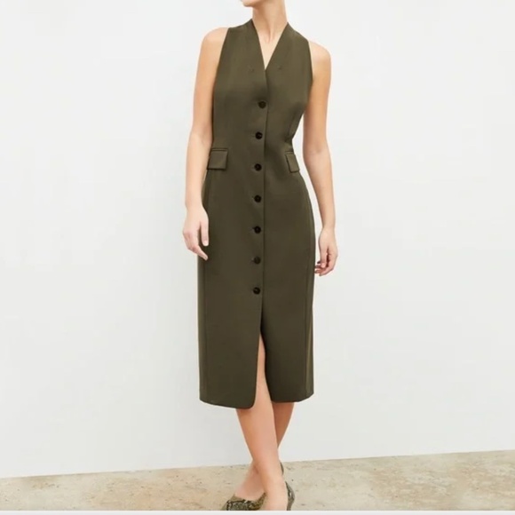 MM Lafleur Cassandra V-Neck Midi Dress - Picture 1 of 4